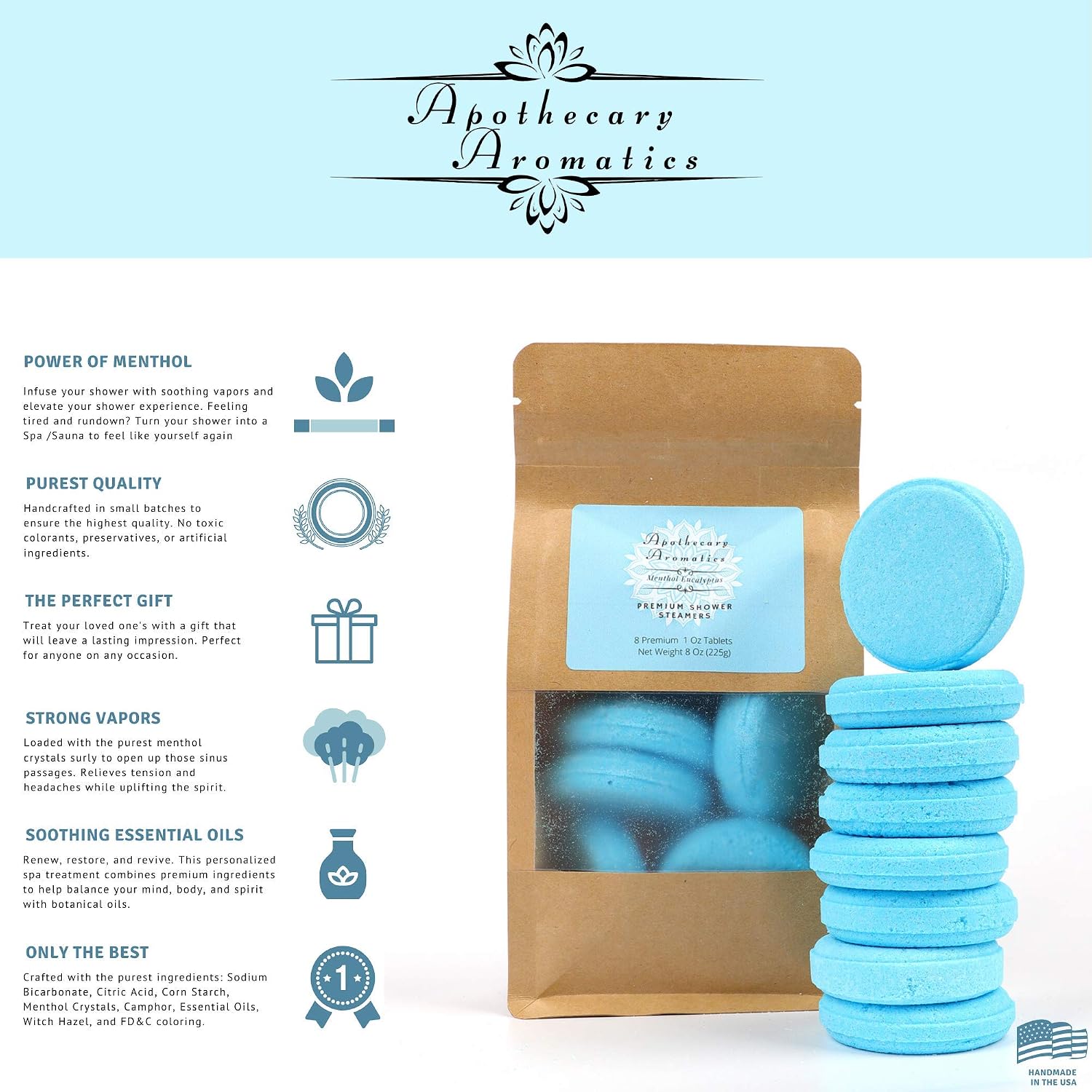 Menthol Shower Steamers (Menthol)