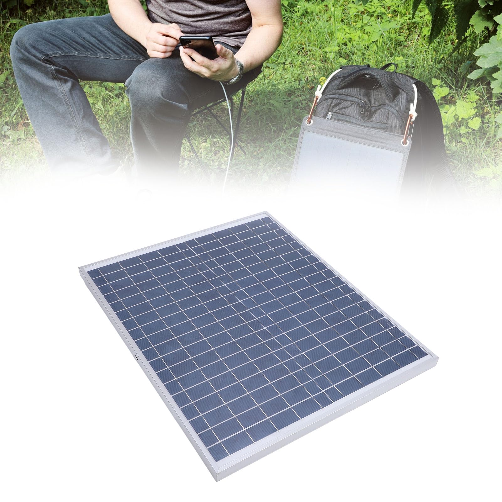 20W Solar Panel Kit, Waterproof Monocrystalline Silicon