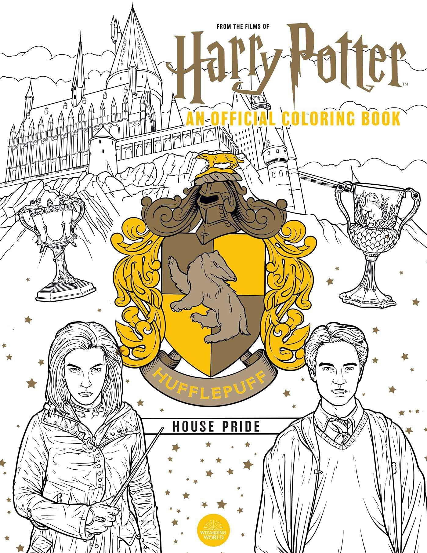 Harry Potter The Official Colouring 4 Books Collection Set (Ravenclaw House Pride, Gryffindor House Pride, Hufflepuff House Pride & Slytherin House Pride) - Image 4