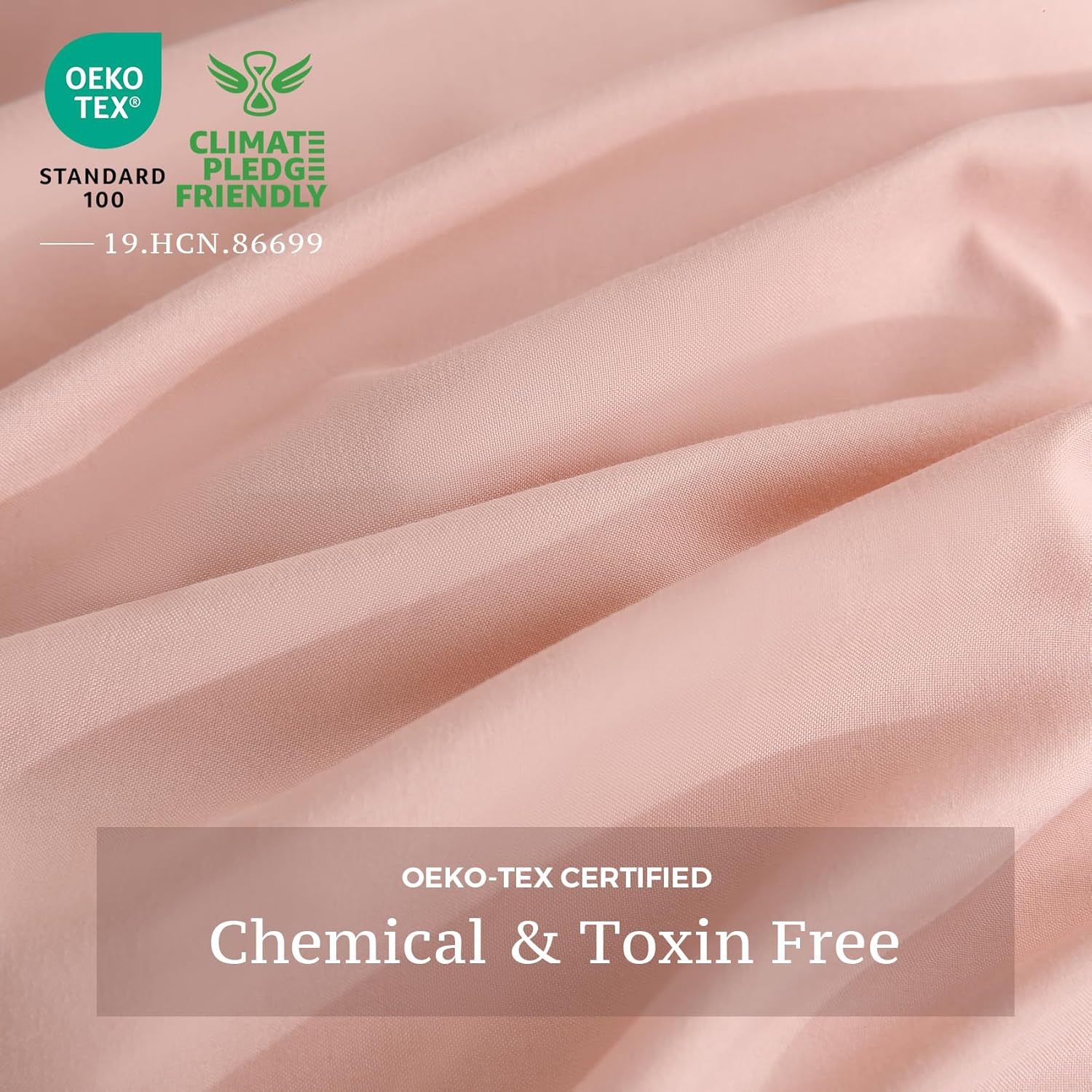 JSD Dusty Pink Duvet Cover Set Full Size, 3 Piece Duvet Cover with Pillow Shams, Soft Brushed Microfiber Zipper Closure, Comforter Not Included - Image 4