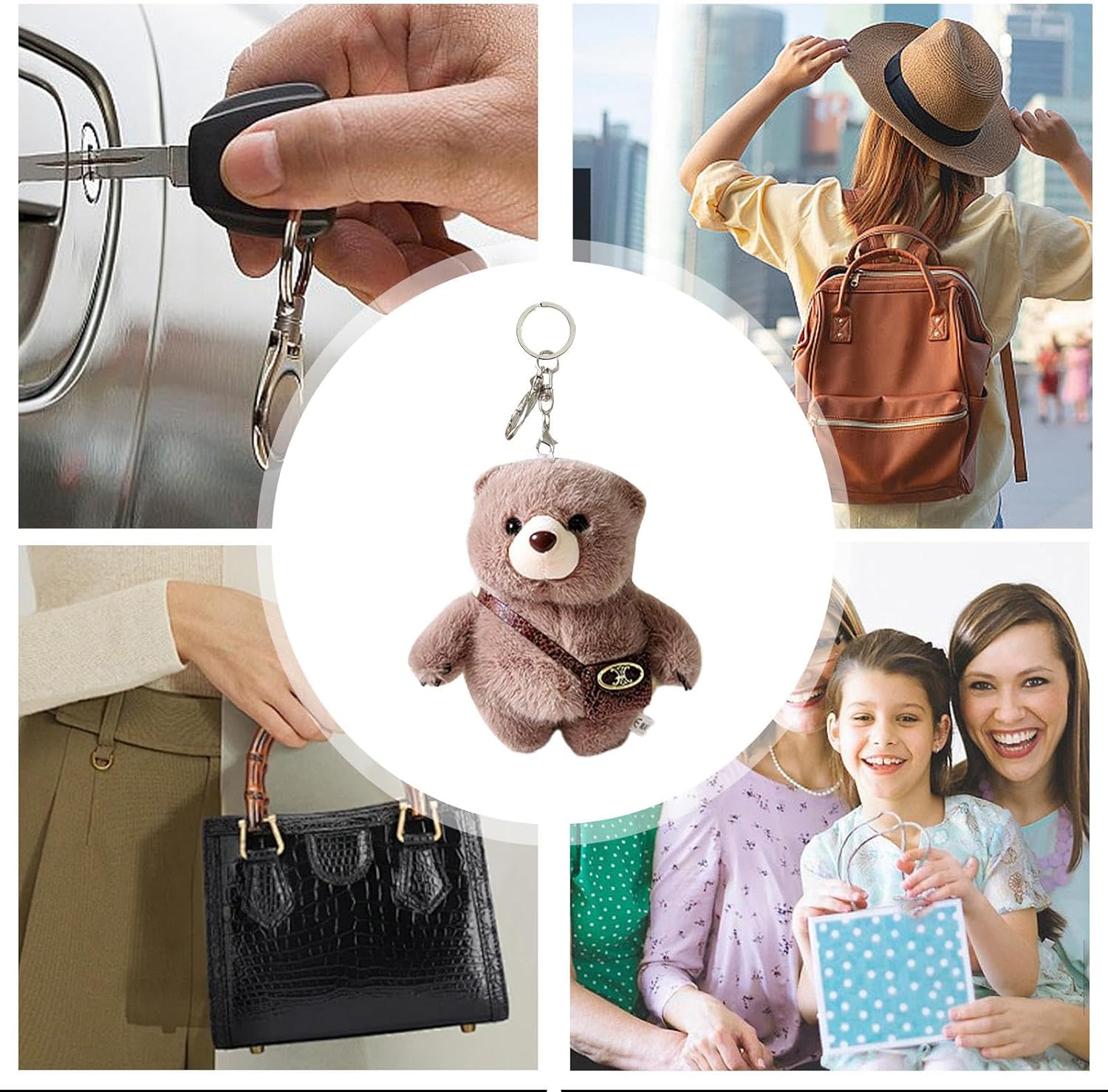 Breloque Méduse – Accessoires De Sac à Main Lumineux Pour Sac à Main, Porte- Clés, Jouet Confortable, Pendentif De Sac Pour Femme, Porte-clés En Peluche Mignon, Rouge, Refer To Description