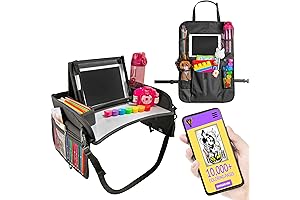 Kids Car Organizer Backseat with Tray - Ultimate Travel Companion!