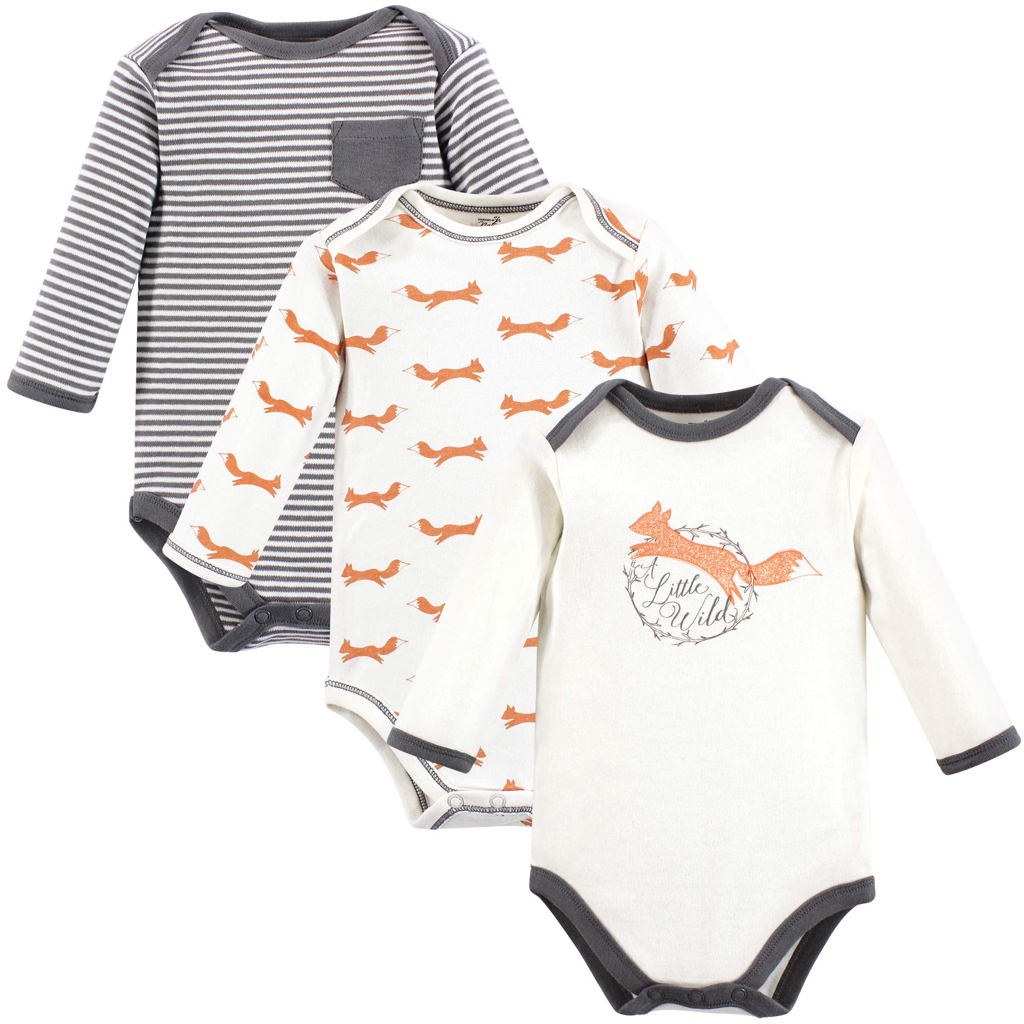 Touched by NatureBaby Organic Cotton Long-Sleeve Bodysuits