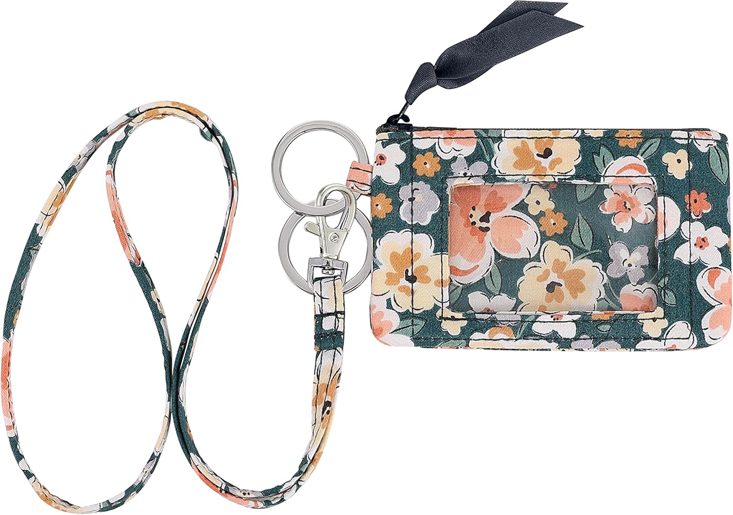 Lanyard Wallet for Women Zip id case with Lanyard id Holder (4