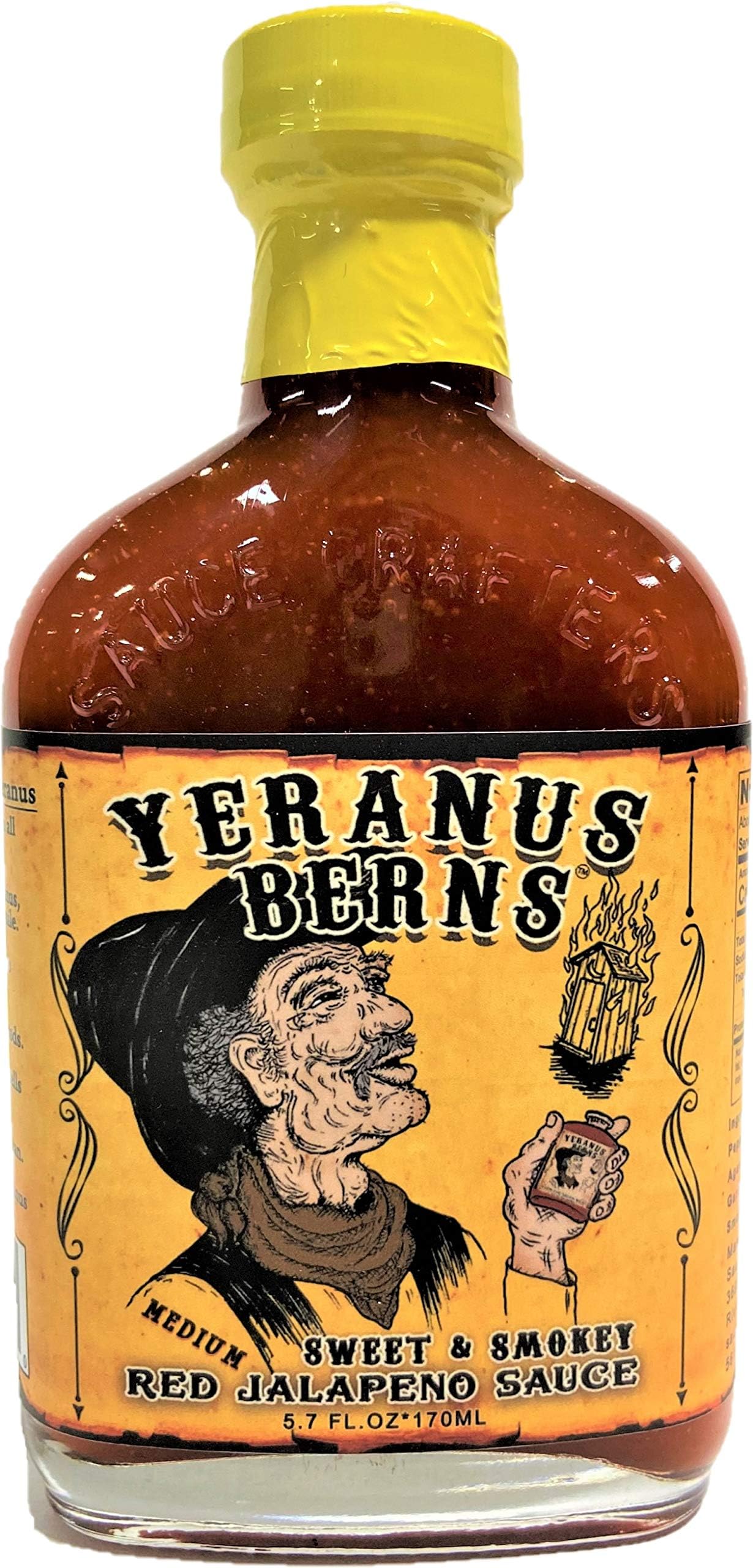 Yeranus Berns Sweet and Smokey Jalapeno Hot Sauce (Medium)