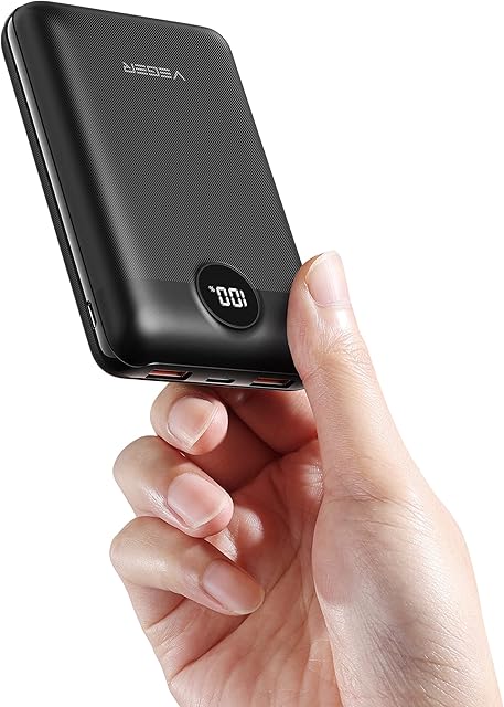 VEGER 20000mAh Power Bank,22.5W fast charging USB C Battery Pack with Type C Powerbank, QC 4.0 PD 3.0 Portable Charger with 3 Outputs Compatible with iPhone,Smartphones Tablets and More