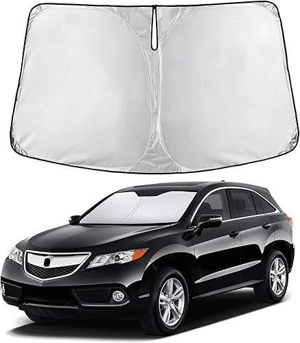 Miniatura 227 de EcoNour Parasol para Subaru Crosstrek 2013-2015 2016 2017, visera solar para parabrisas delantero y ventana, bloqueador de calor UV y protector