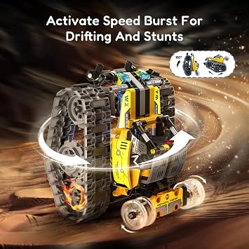 IKUPER STEM Robot Building Kit for Kids Boys Aged 6-12 | Remote & App Controlled Toy Set, Creative Gifts for Christmas & Birthday, Build 6-in-1 Model with 631 Pieces