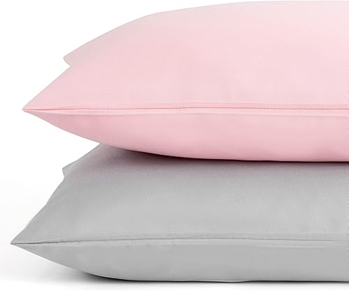 Miniatura 7 de TILLYOU Paquete de 2 fundas de almohada para niños pequeños con cremallera, de microfibra suave y sedosa de 13 x 18 pulgadas, fundas de almohada de