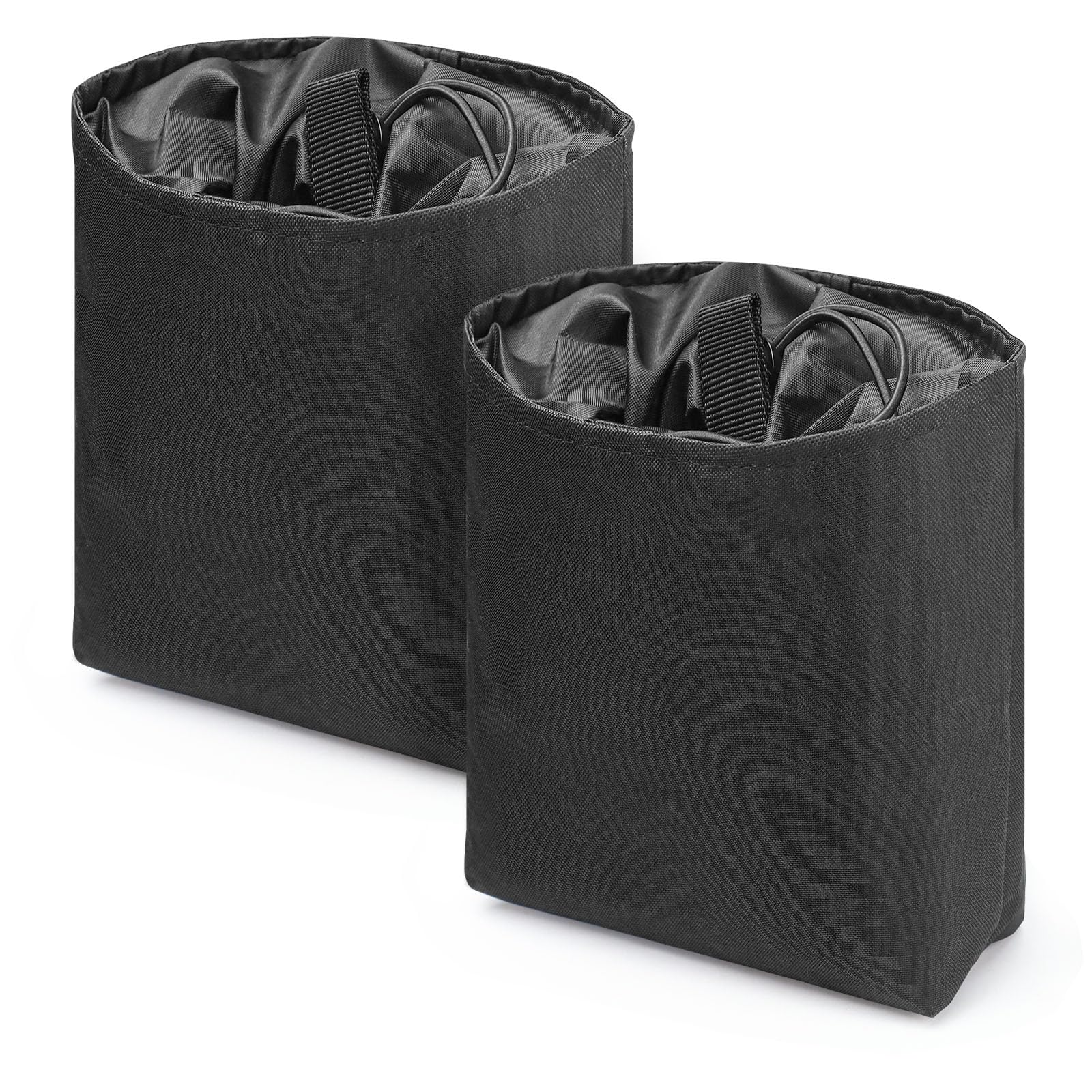 2 Pack Dump Pouch, Roll Up Drawstring Magazine Utility Pouch Tactical Belt Foldable Dump Bag Drop Pouch