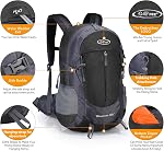 G4Free 35L Hiking Backpack Water Resistant Outdoor Sports Travel Daypack Lightweight with Rain Cover for Women Men