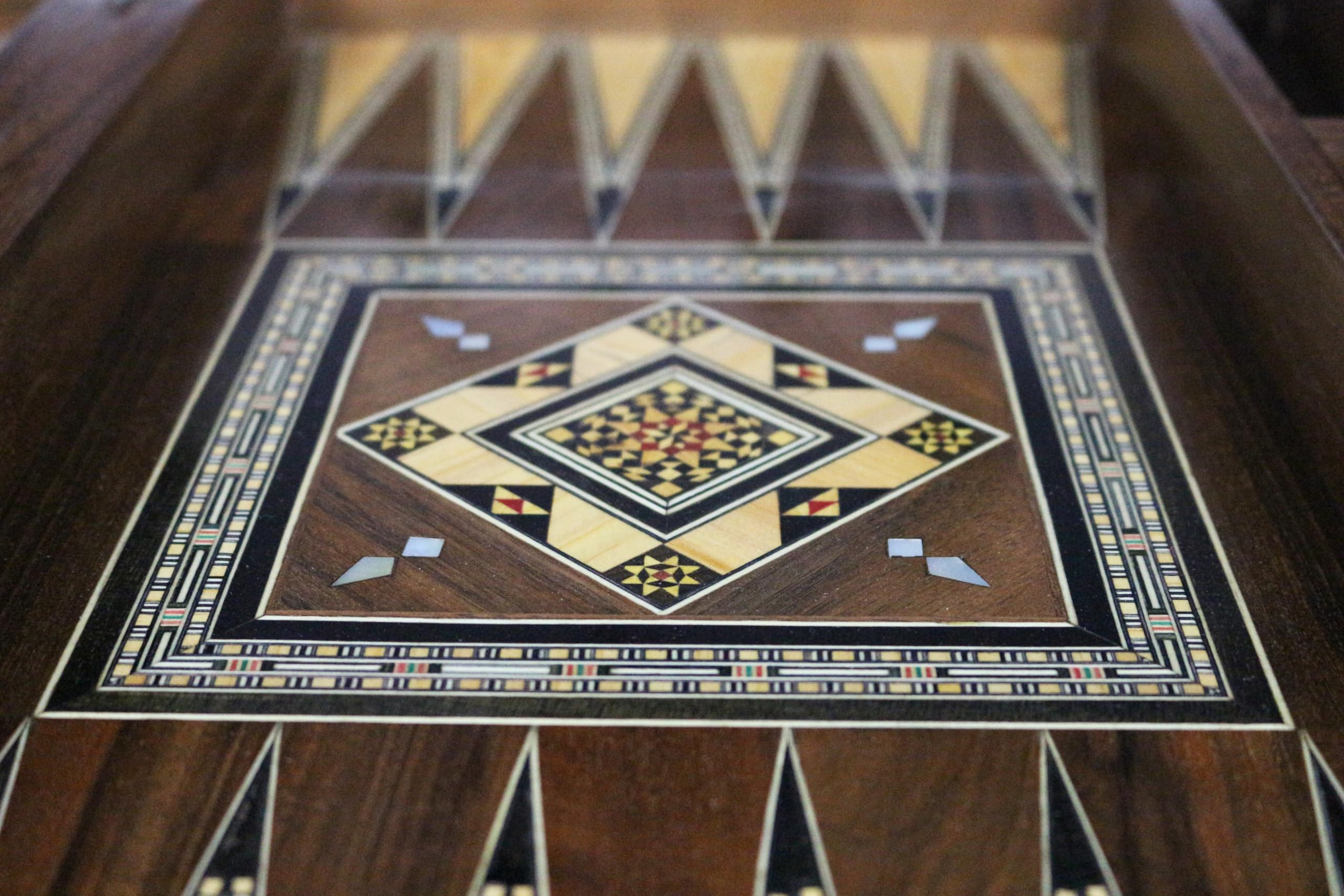 Elessar 50 x 60 cm in legno Backgammon Tavla/Gioco di scacchi/DAMA Board BK 60 con 30 pietre in legno Backgammon