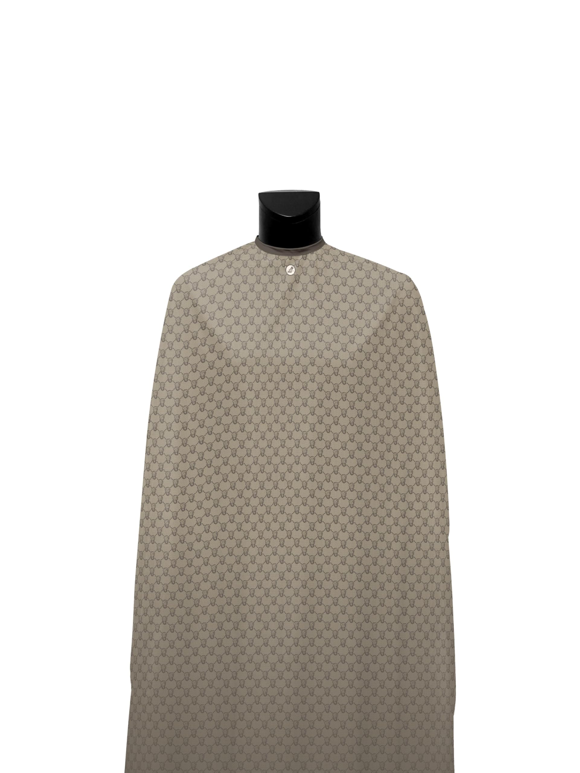 Illuzien Sand Ski Mask PRO Barber Cape, Hair Cut Drape, Water-Resistant Barber Accessories, Professional Cape