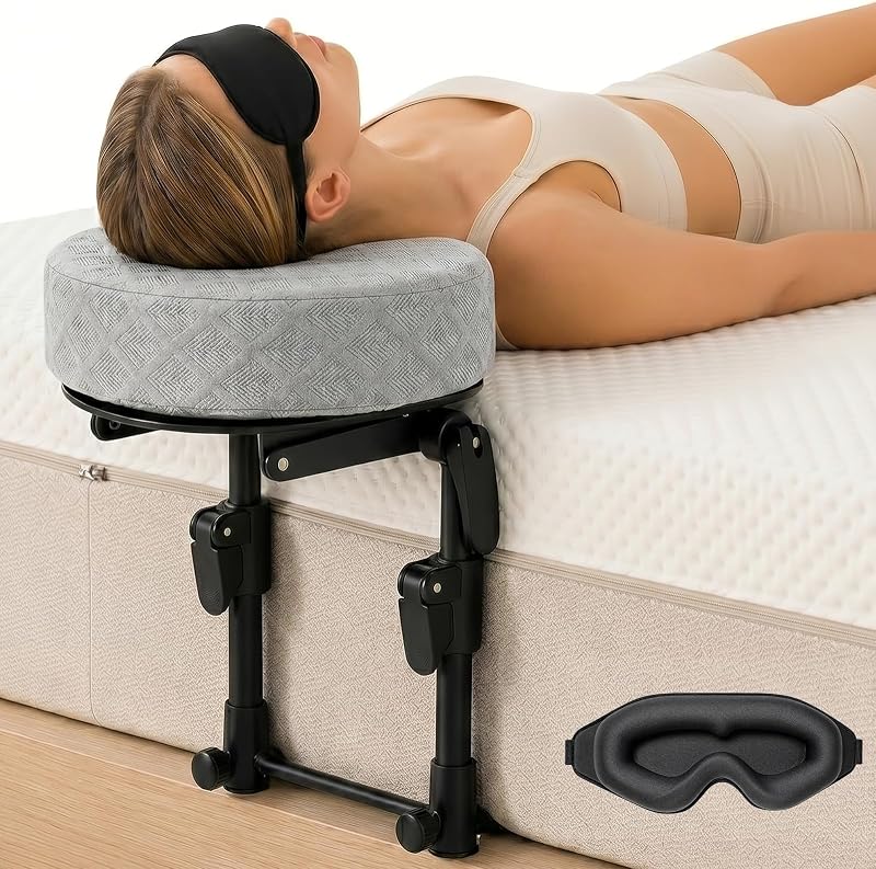 Apoio de cabeça Freebody para cama, ajustável e portátil, cinza