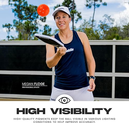 Vista 35 de Franklin Sports Pelotas de pickleball para exteriores X-40 – Bola oficial de Estados Unidos Pickleball, Tour APP + US Open – Tamaño reglamentario