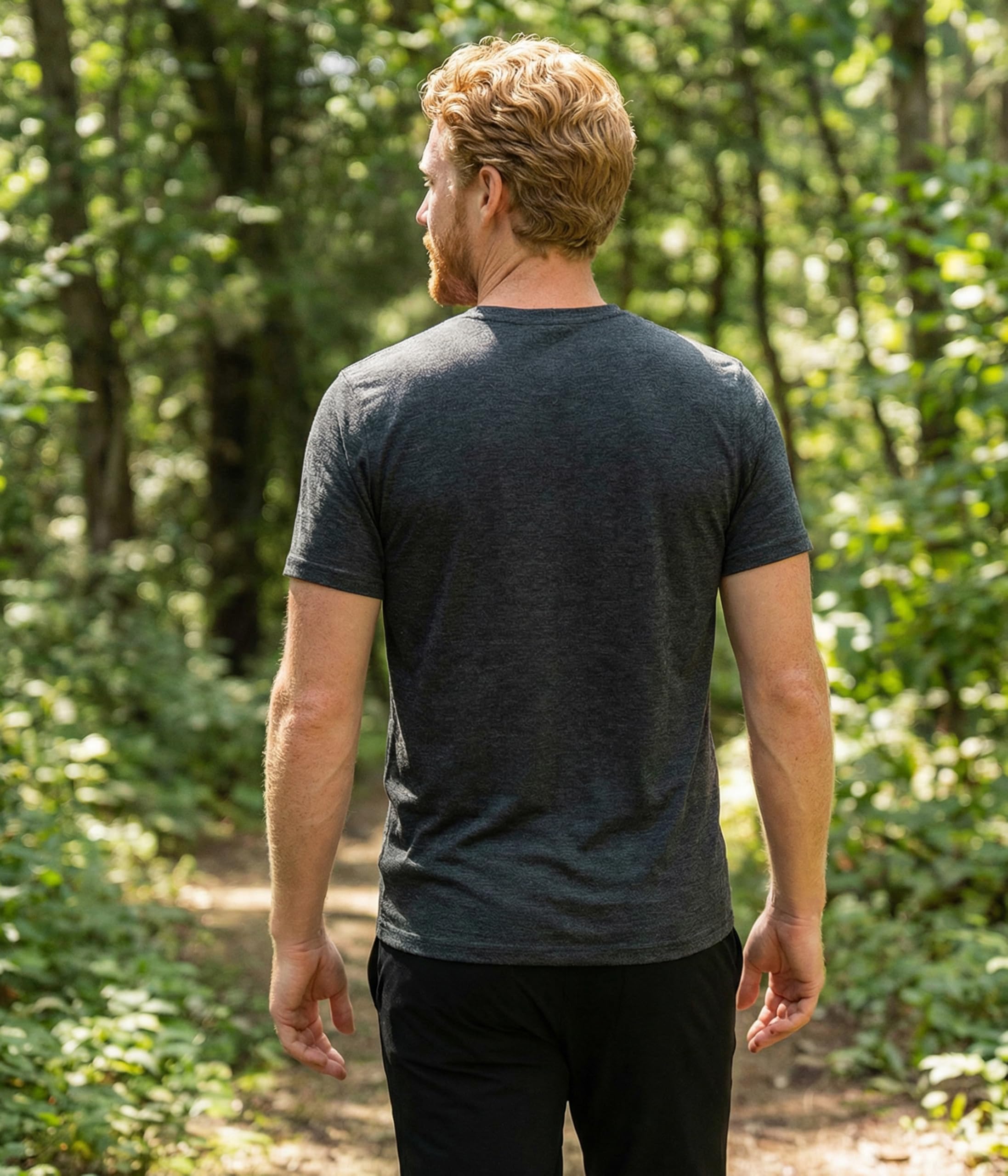 2er Pack Merino Shirt Herren Kurzarm,100% Merinowolle Unterwäsche, Atmungsaktiv Leicht Unterhemd Herren,Weich Thermooberteile für Wanderungen (Dunkelgrau,L)
