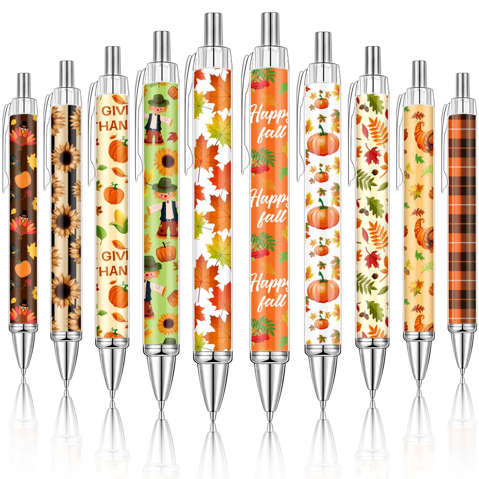 Dispowreath 30 Pcs Thanksgiving Ballpoint Pens Fall Pens Happy Fall Gift — image 1