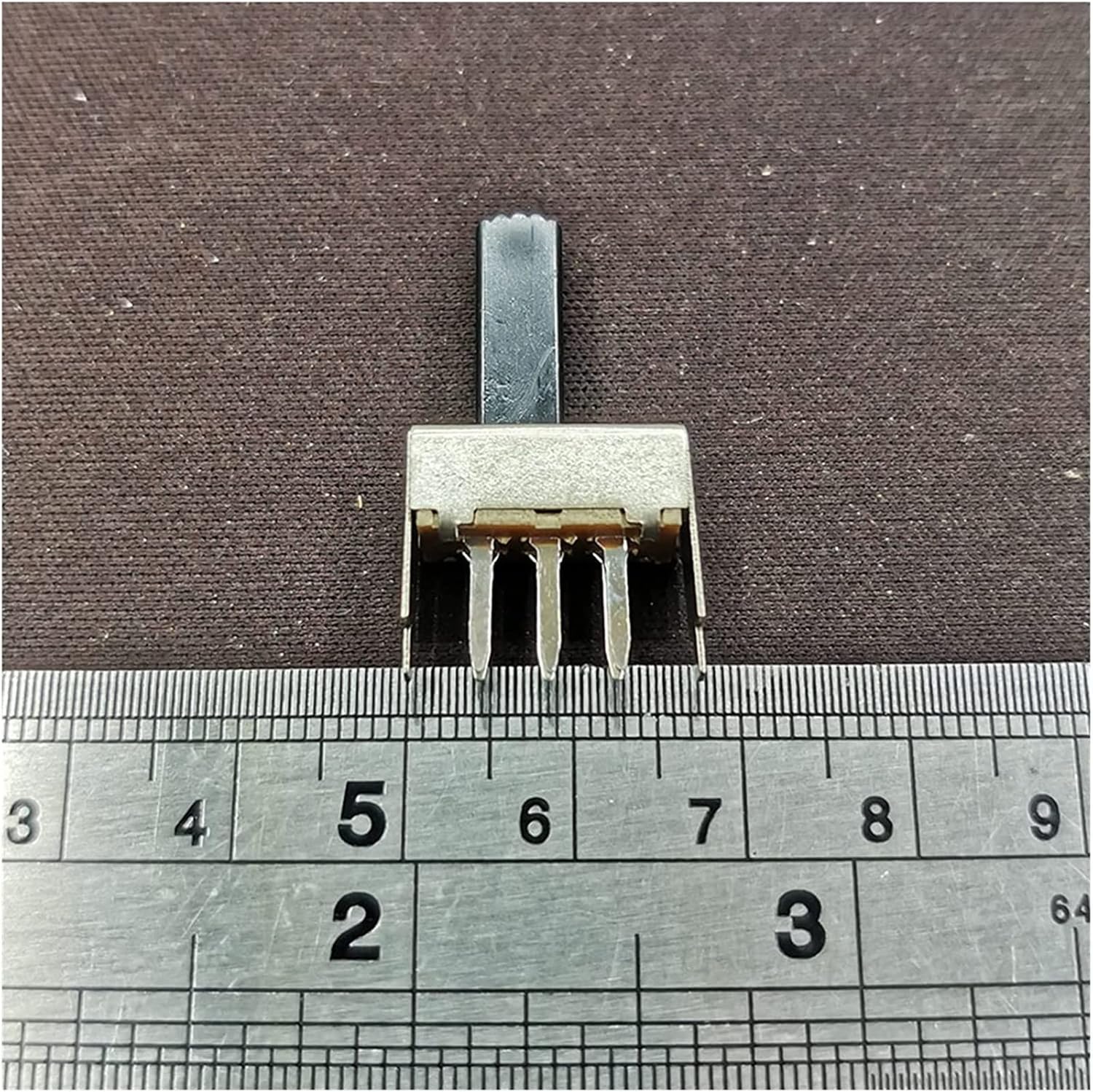 Slide Switch 100pcs On-Off Micro Mini Slide Switch 6pin 2P2T Toggle Sliding Power Switch 6 feet 2 Gears Handle Length 15MM