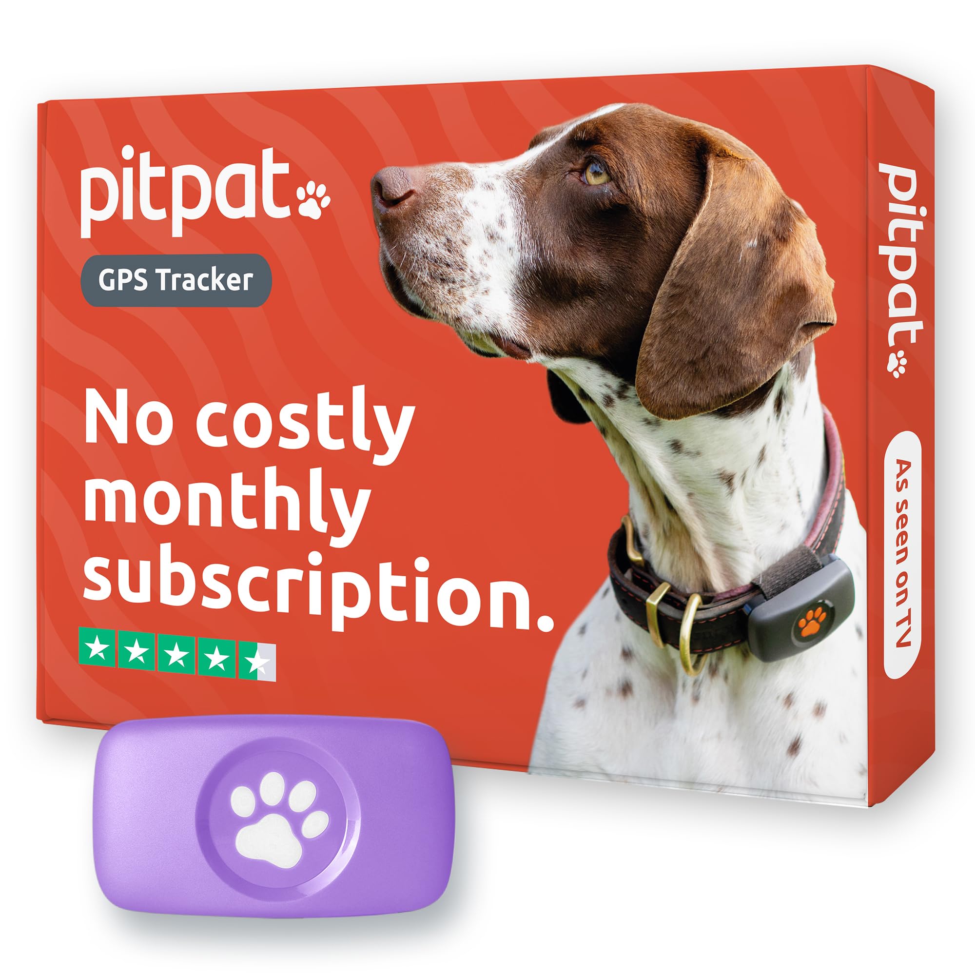 PitPat GPS Dog Tracker No Monthly Fees - Pet Tracker for All Dog