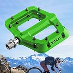 Pédales de VTT Plates - Pédales de Vélo Plates, Pédales de Bicyclette pour BMX/MTN/Road/Gravel/EBike, Plateforme, Remplacement pour Vélo d'Adultes & Enfants - 9/16 po