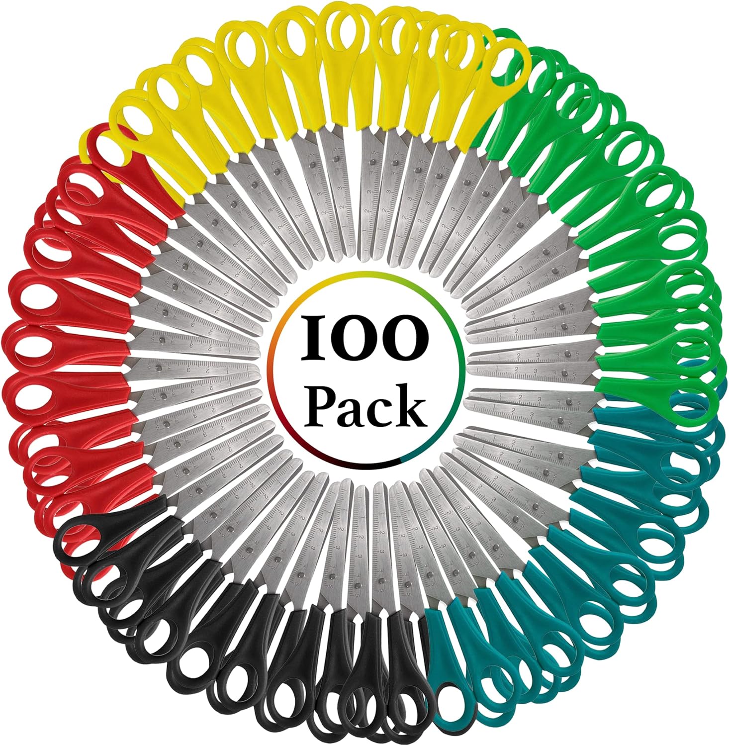 Scissors Bulk 100 Pack of Kids Scissors Bulk 5 Inch Blunt