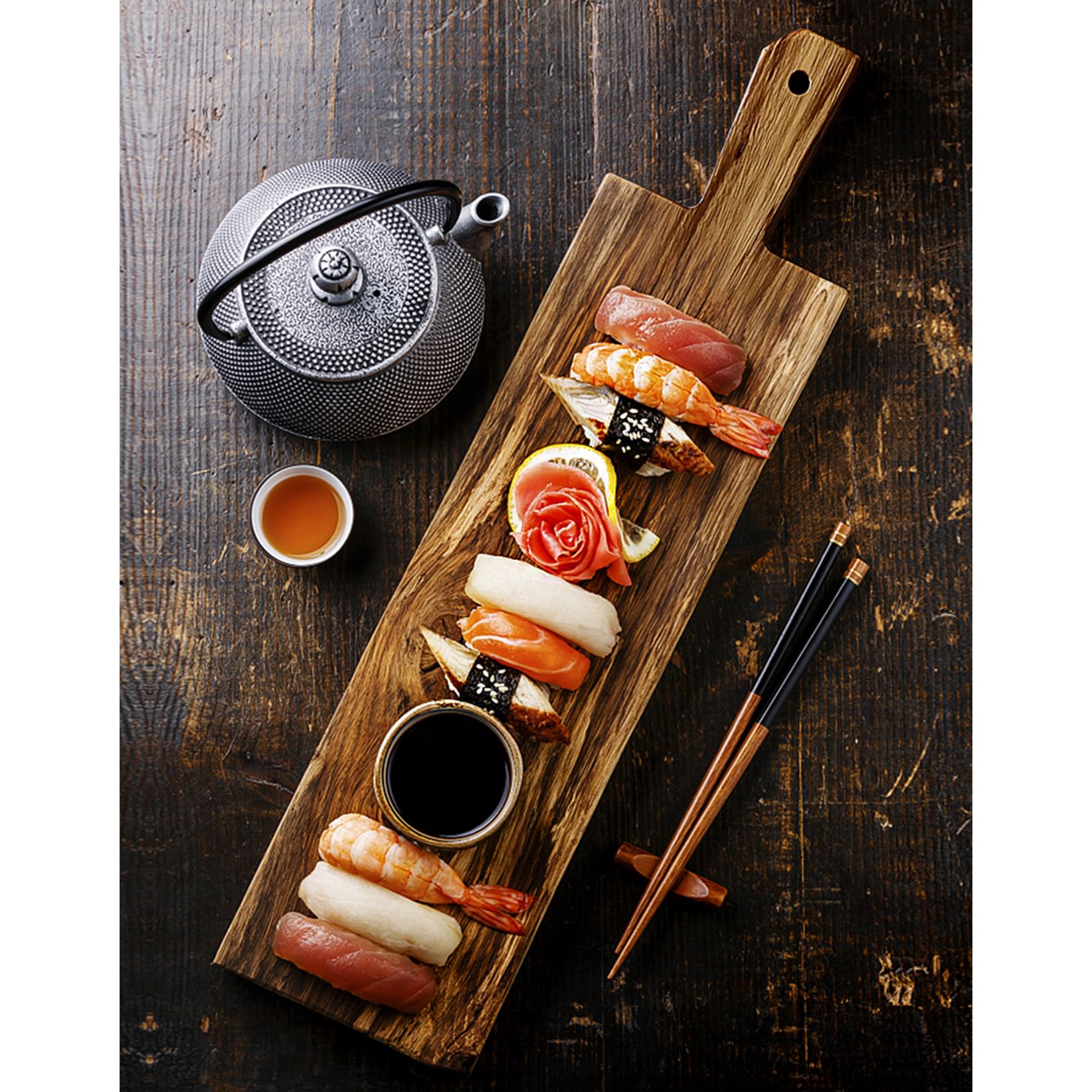 Tabla de Cortar Rectangular de Madera con Mango, Tabla Rectangular para Embutidos y Carnes y Tabla para Servir para repostería casera, Queso, Frutas, Verduras, Pan, Charc,A 10 * 36cm