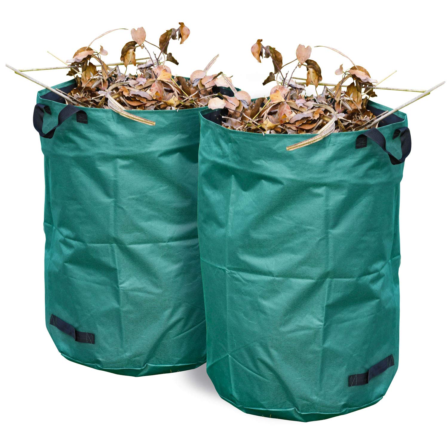Parkland® Pack of 2 x 272 Litre Heavy Duty Garden Bag Waste Refuse Rubbish Grass Sack Extremely Robust Polyester Waterproof Reusable Large