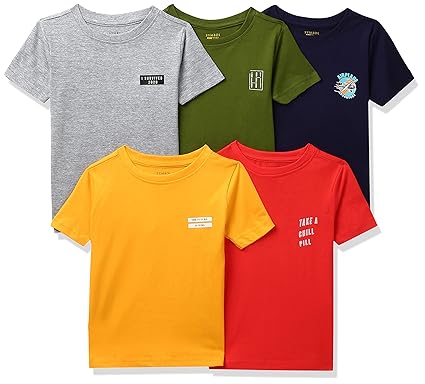Amazon Brand - Symbol Boy's Regular T-Shirt