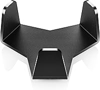 Vista 3 de Posavasos modernos para bebidas con soporte, posavasos de carbono y madera de primera calidad, diseño único (gris oscuro V2)