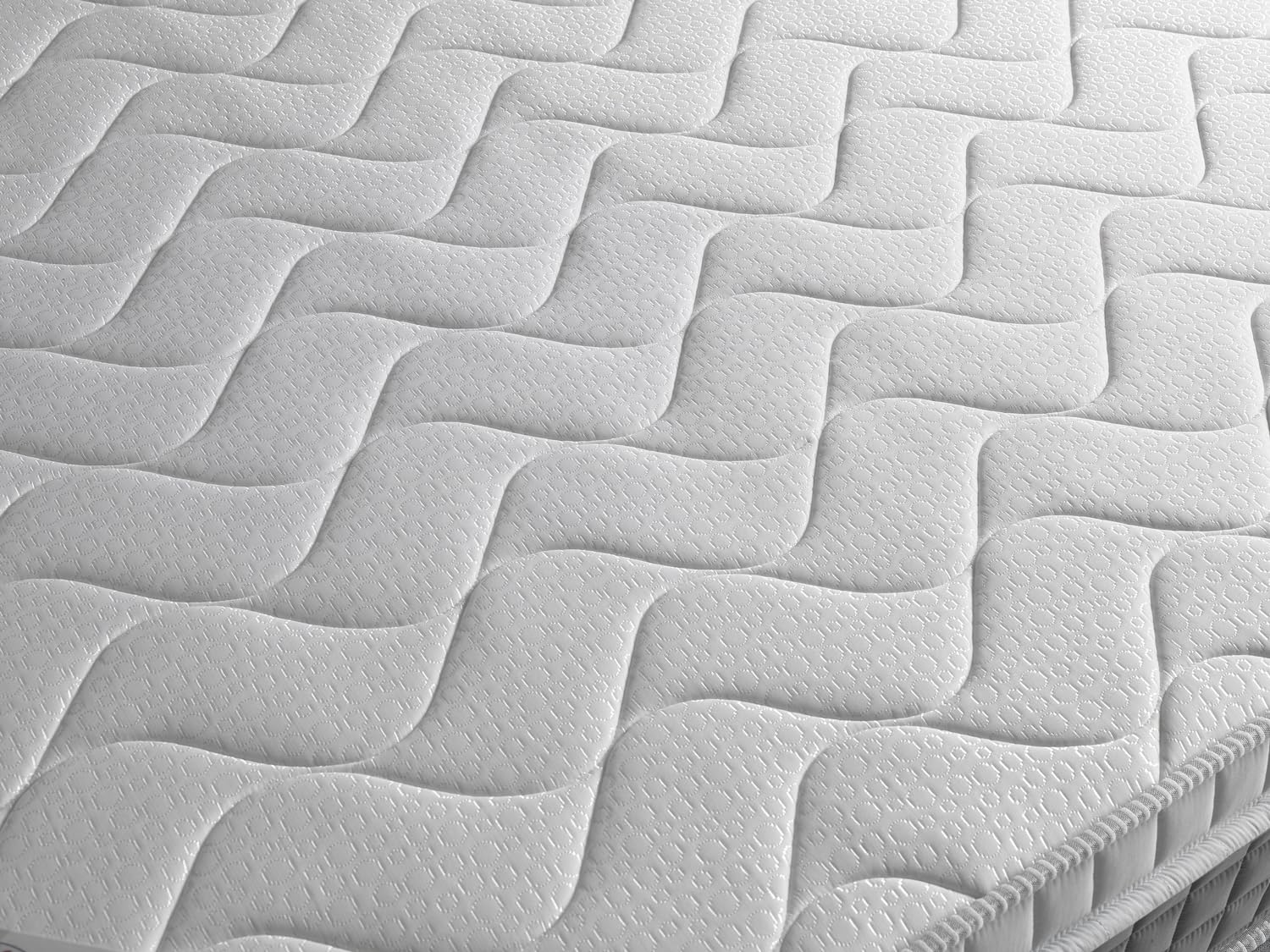 EVERGREENWEB - Materasso Matrimoniale 140x190 in Memory Foam con Topper Alto 25 cm DISPOSITIVO MEDICO  Detraibile + 2 Cuscini, Rivestimento Bianco Imbottito Effetto MASSAGIANTE Tessuto Antiacaro