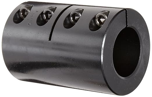 Ruland CLX-8-8-F One-Piece Clamping Rigid Coupling, Black Oxide Steel, 1/2