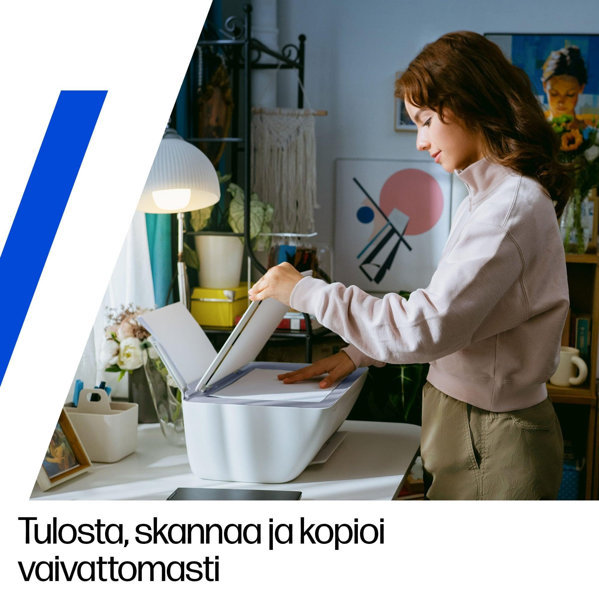 HP Impresora de inyección de tinta All-in-One DeskJet 2922 Wi-Fi, compatible con HP Instant Ink, copiar/Escanear/Imprimir para uso doméstico