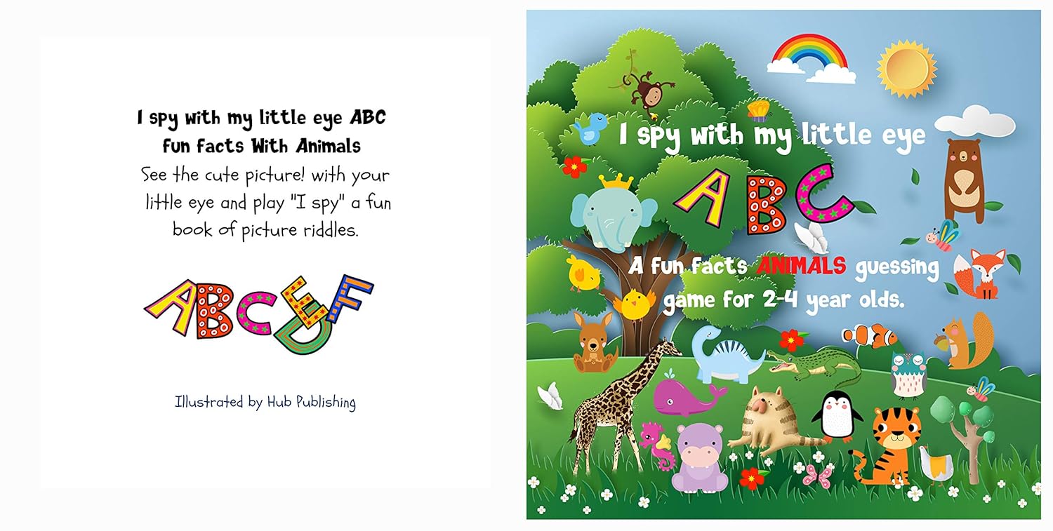 I Spy With My Little Eye ABC I Spy Animals, A Fun Facts Guessing Game