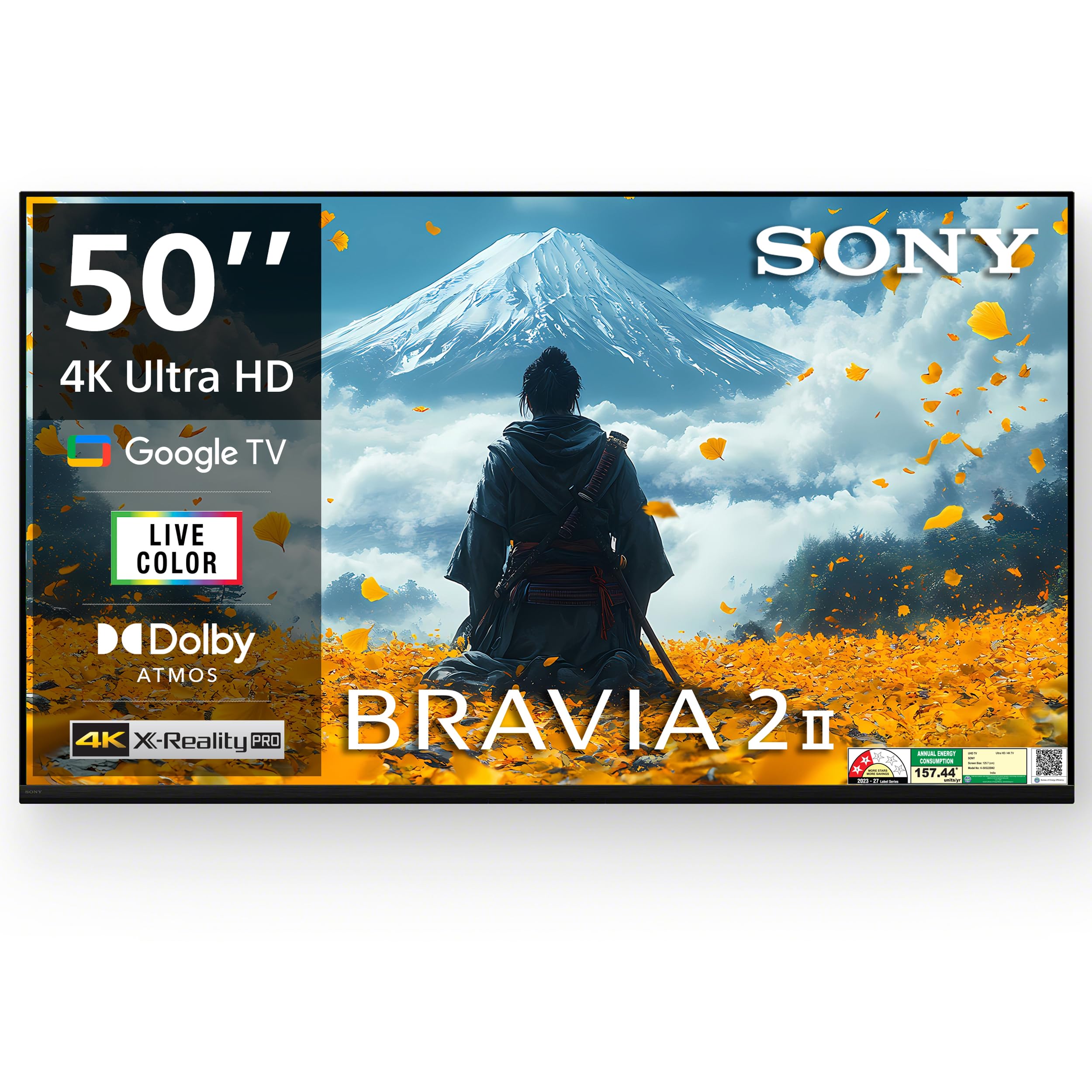 Sony 126 cm (50 inches) BRAVIA 2M2 Series 4K Ultra HD Smart LED Google TV K-50S22BM2 - 50 inches