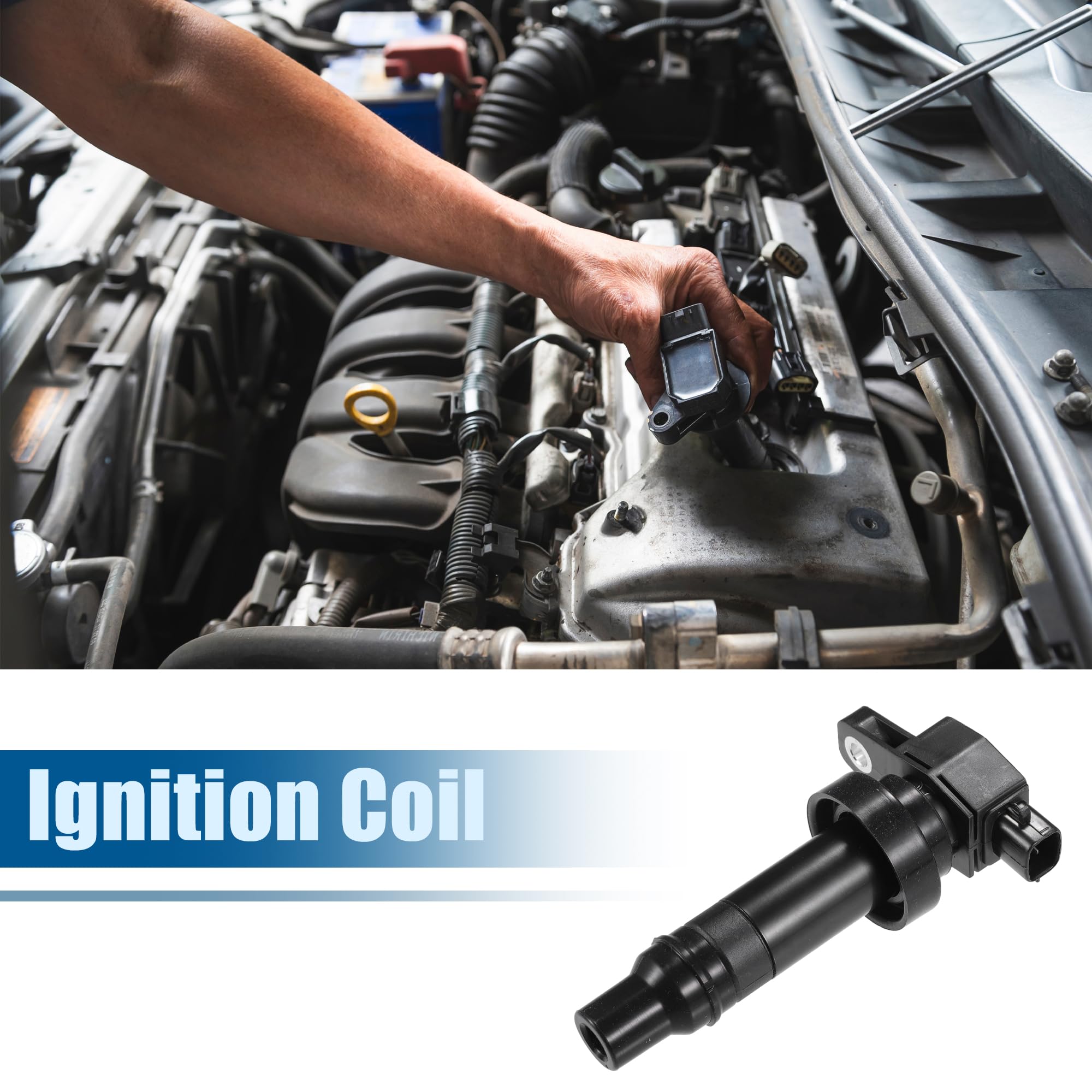 Amazon.com: uxcell Ignition Coil No.273012B010 Plastic Metal Black  