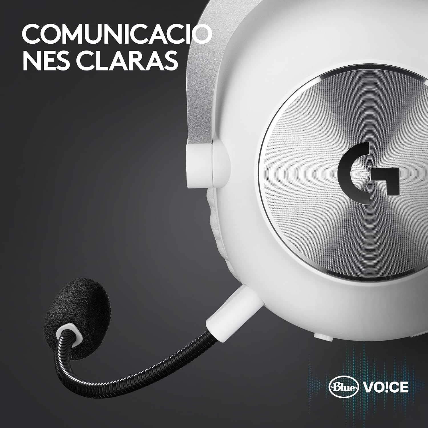 Logitech G Pro X 2 Lightspeed Auriculares Gaming inalámbricos, Mic. Brazo desmont., transductores grafeno 50 mm, DTS:X 2.0-7.1 Surround, Bluetooth/USB/3.5 mm Aux, PC, PS5, PS4, Nintendo Switch-Blanco 8