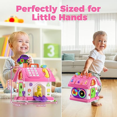 Miniatura 6 de Juguete Montessori para regalos de niña de 1 año, juguete educativo musical bilingüe para niños de 1 a 2 años, 12 a 18 meses, regalo de primer