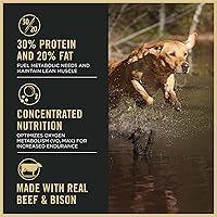 Vista 2 de Purina Pro Plan Sport Performance 30/20 - Alimento seco para perros con fórmula de carne de res y bisonte, bolsa de 33 libras
