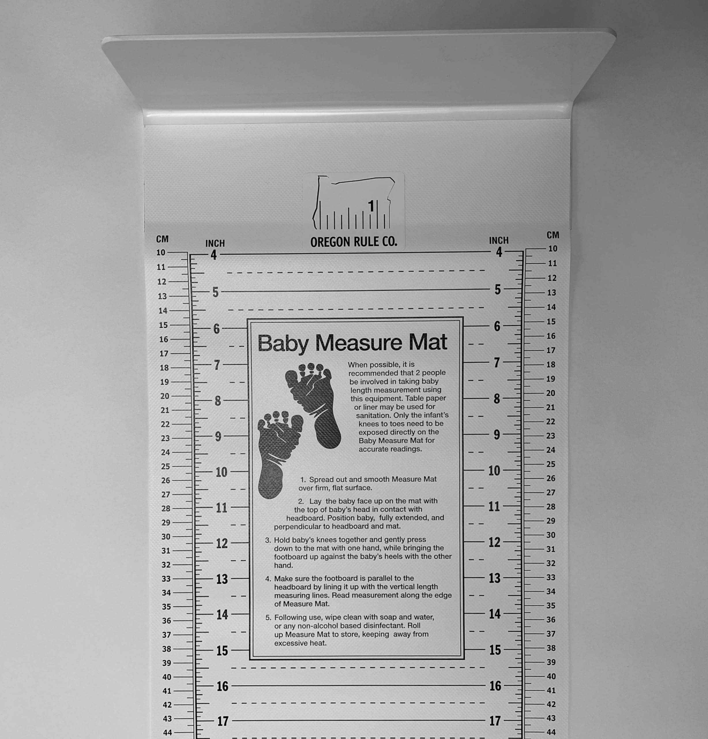 Oregon Rule Baby Measure Mat, Reads Up to 45 Inches (114 Centimeters)