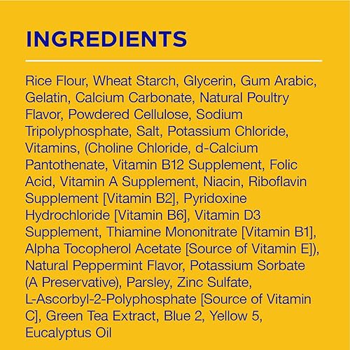 Miniatura 5 de Pedigree DENTASTIX Golosinas dentales para perros de juguetepequeños huesos dentales de sabor fresco, 49.24 onzas, paquete múltiple (204 golosinas)