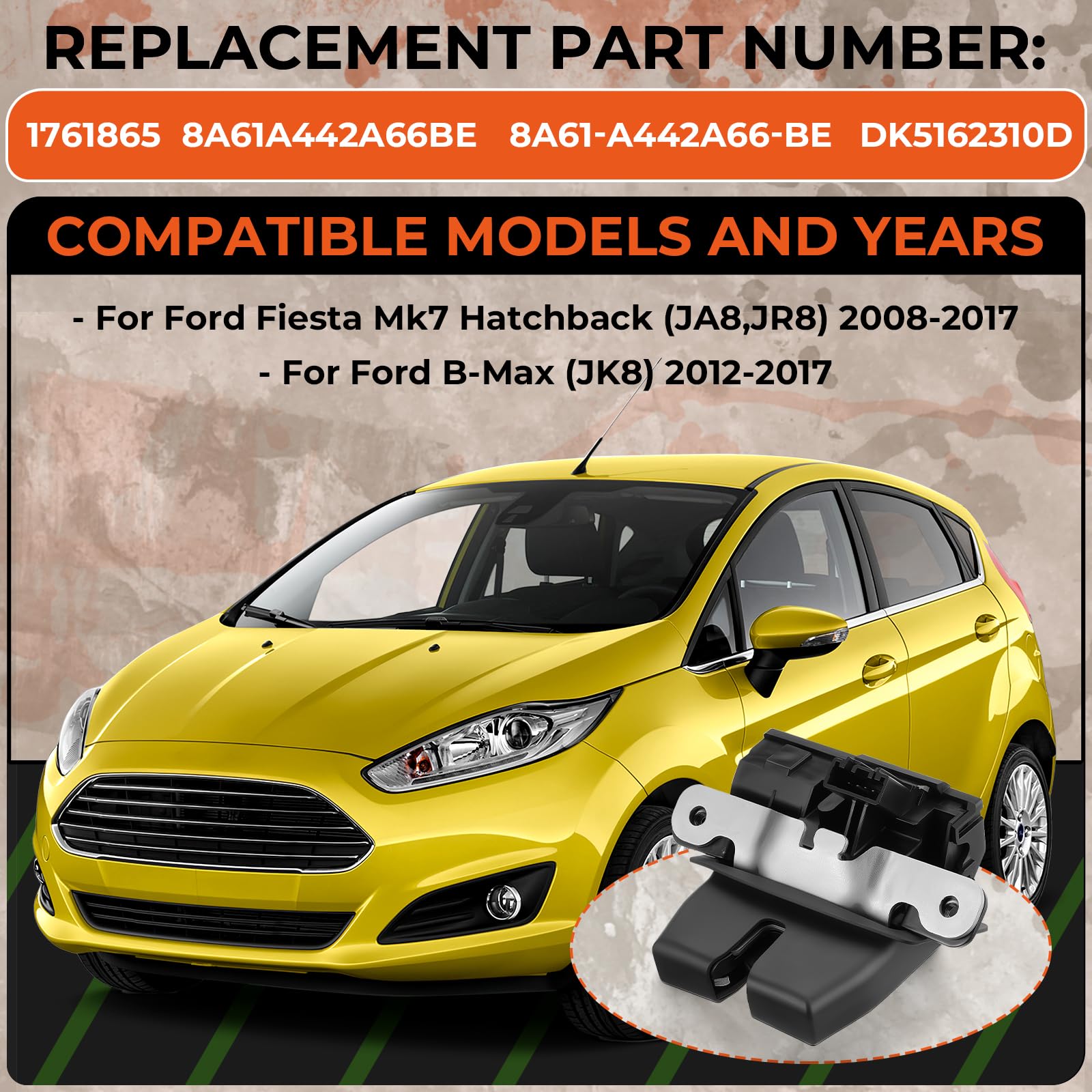 Serratura Posteriore DX Ford Fiesta 2009-2012 FIR