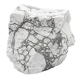 Amazing Gemstone Howlite Raw Crystals and Healing Stones, Natural Rocks For Tumbling - DIY Raw Stones And Crystals (1 Piece)