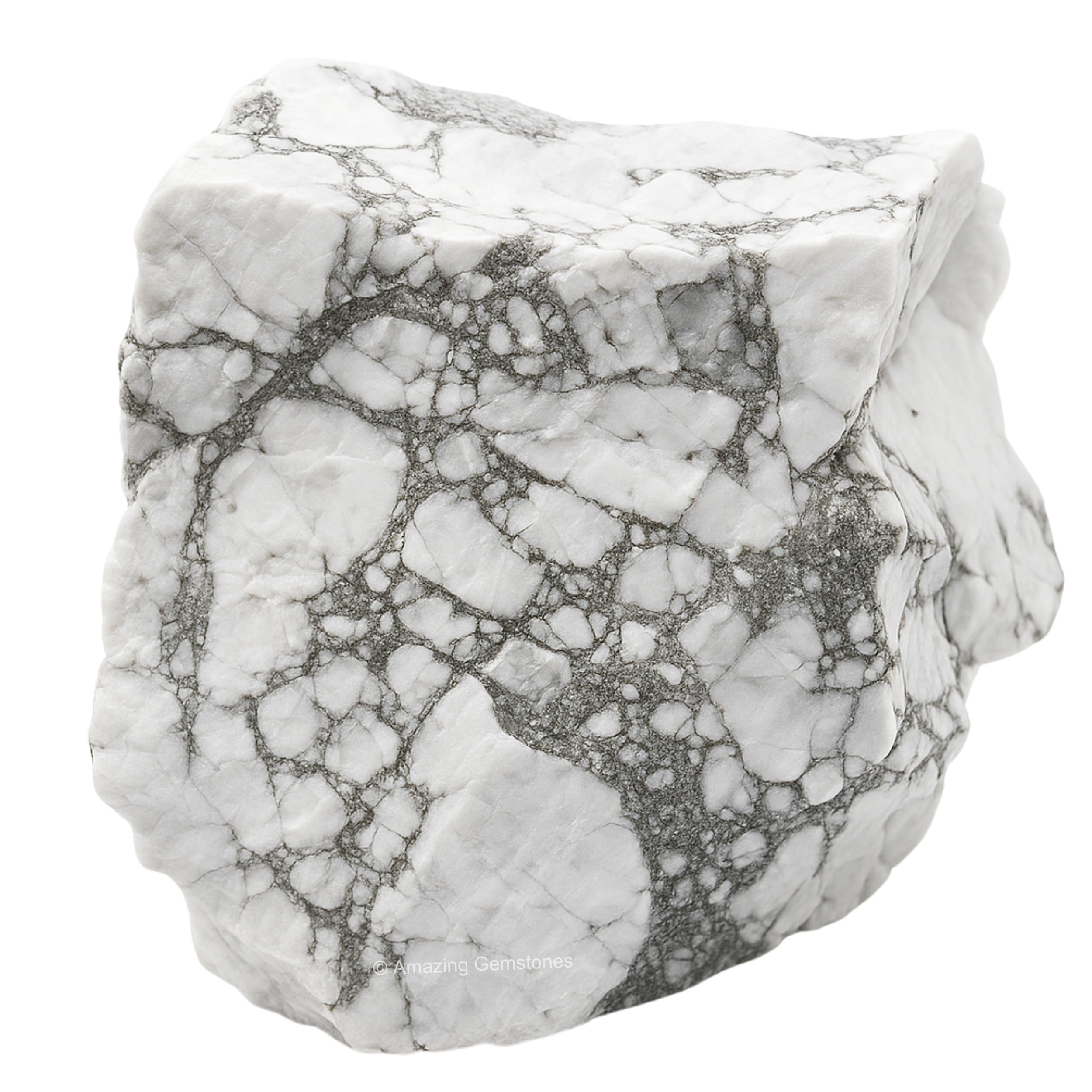 Howlite Crystals and Healing Stones, 1 Piece Raw