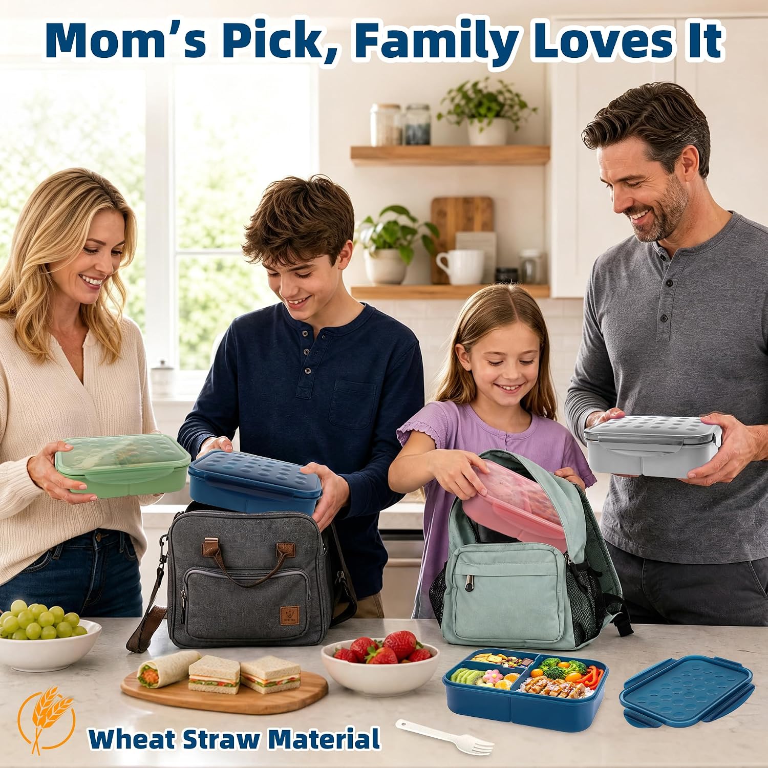 Itopor Bento Lunch Box Kids Adults