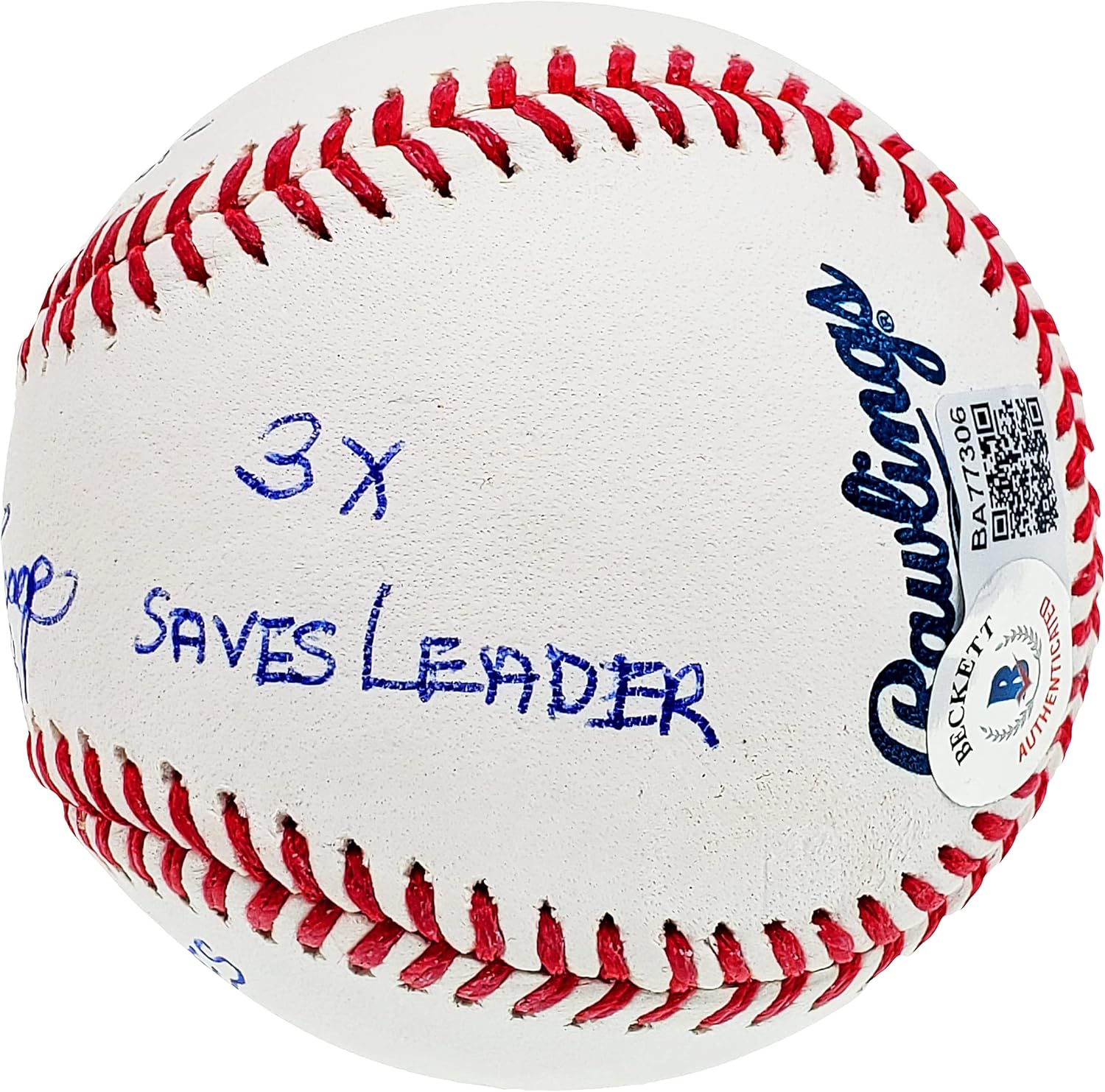 Rich "Goose" Gossage Autographed Official M.L.B Baseball S.t. L.o.u.i.s C.a.r.d.i.n.a.l.s With 6 Stats Beckett BAS QR Stock #196547