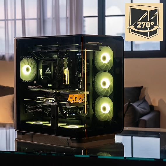 MSI MEG Maestro 700L PZ - Premium Mid-Tower Gaming PC Case - Tempered Glass Side Panel - Liquid Cooling Support up to 360mm Radiator - Vented Front Panel
