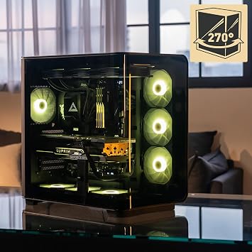 MSI MEG Maestro 700L PZ - Premium Mid-Tower Gaming PC Case - Tempered Glass Side Panel - Liquid Cooling Support up to 360mm Radiator - Vented Front Panel