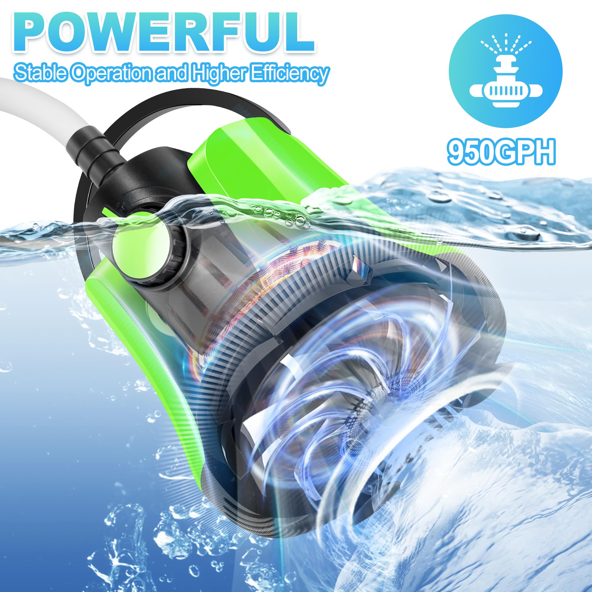 Pompa dell'acqua sommergibile automatica, pompa per copertura piscina ad alto flusso fuori terra, pompe per la rimozione dell'acqua di nuoto, pompa dell'acqua portatile per piscina, stagno