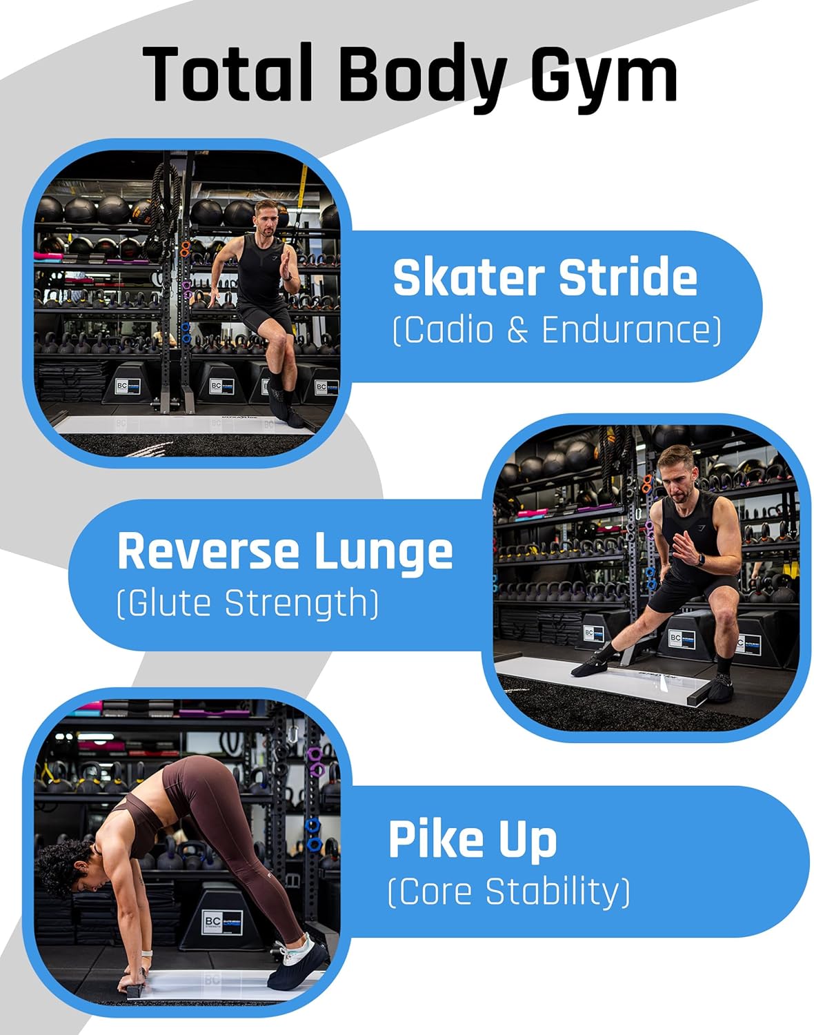 6ft & 5ft Slide Board for Exercise - Solid One-Piece Hockey Slide Board with Booties & Polish - Indoor Skating Trainer for Rehab, Mobility, Conditioning & Home Workouts - Non-Slip Grip Pads