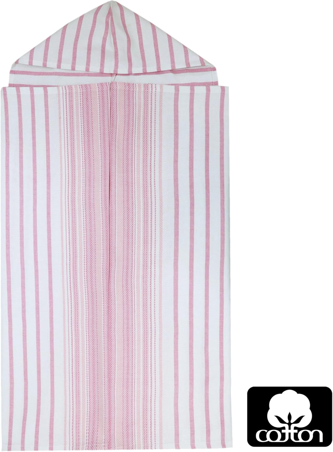 ORIGINAL KIDS Fouta Hooded Bath Towel Wrap with Fringes - 2 Pack 100% Cotton - Sand Free - Lightweight - Quick Dry - Super Absorbent Bath Beach Hammam Pool Towel for Kids - 30x60 - Pink - Image 5